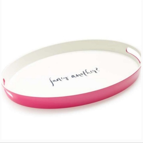 Kate Spade “fancy another?“ serving tray- Great for outdoors - Picture 2 of 3